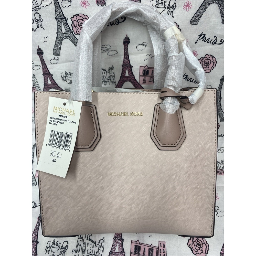 MICHAEL KORS MERCER 30H0GM9M8T MEDIUM MESSENGER LEATHER BRAND NEW